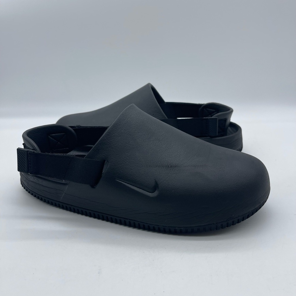 Nike Calm Mules FD5130-001 Men's Size 10 Shoes Black Clogs Slip-On Back Strap